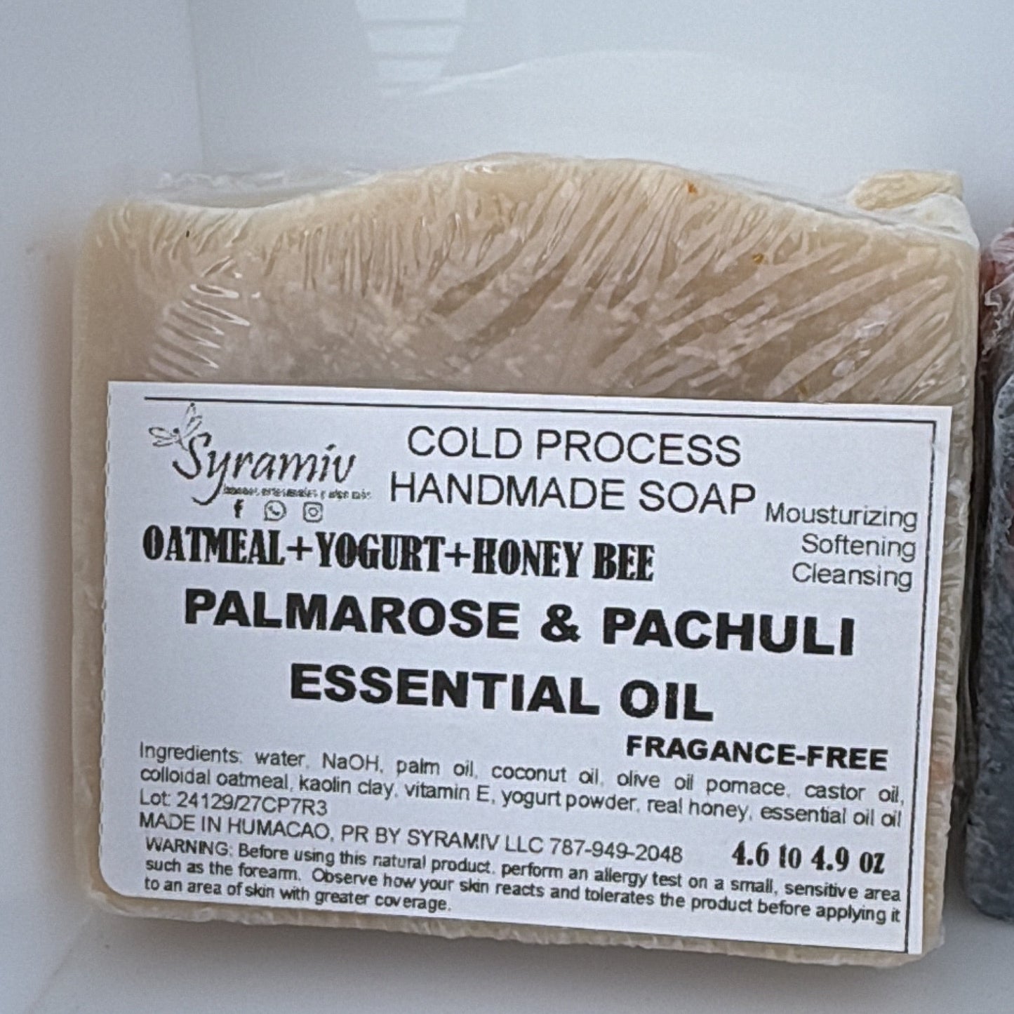 Palmarose & Pachuli Essential OIL Soap